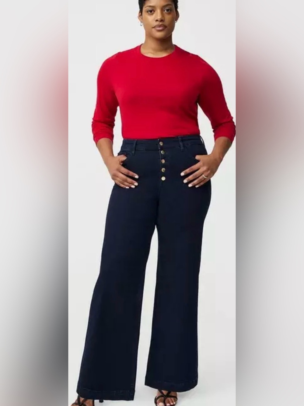 NWT Torrid high rise wide leg vintage stretch jeans size 22 regular